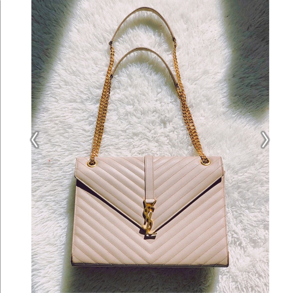Saint Laurent Grain De Poudre Matasae Monogram - Picture 1 of 8